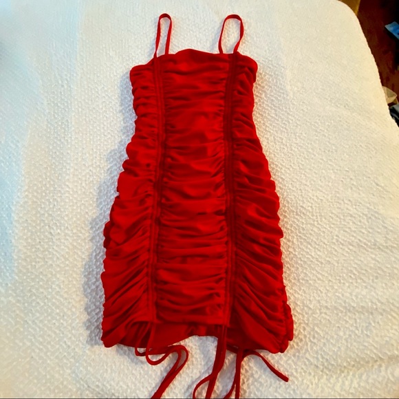 Red Mini Dress - Picture 1 of 5